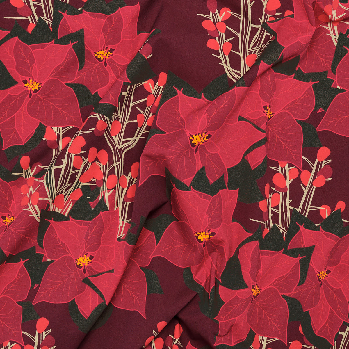 Poinsettia Pearl Snap
