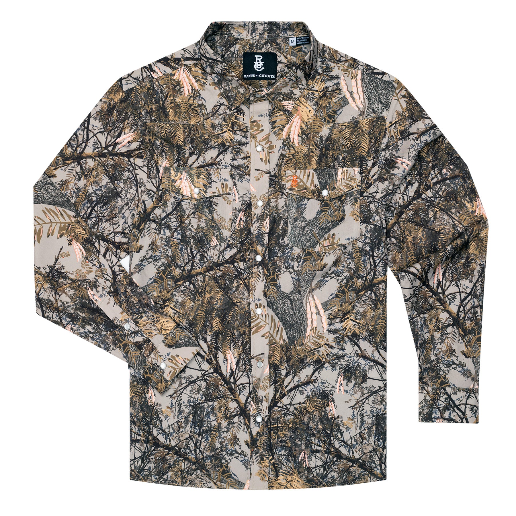 Mesquite Camo Western Pearl Snap Shirt – Raised by Coyotes Wholesale
