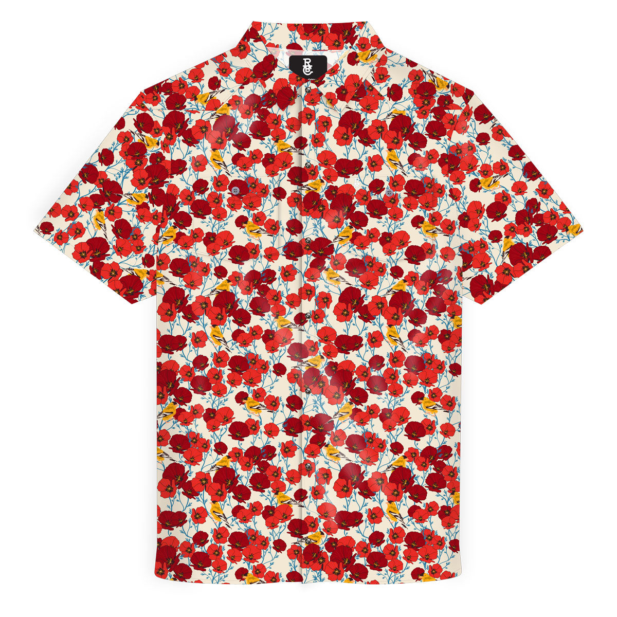 Red Poppy Pearl Snap