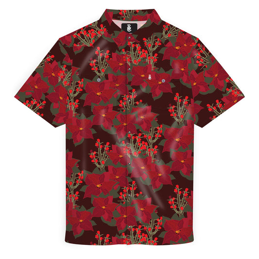 Poinsettia Pearl Snap